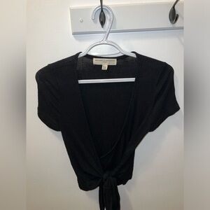 Urban Outfitters Wrap Tshirt Crop Top